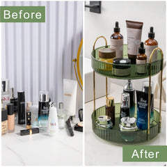 shuang qing rotating makeup organizer easy to assemble without tools