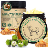 Shuangjia beef tallow balm packaging close-up shows value and convenience.
