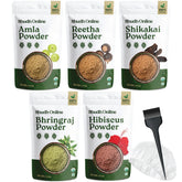 Shudh Online hair mask powder combo pack ready for a DIY scalp-nourishing paste.