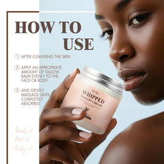 SHUIKU Beef Tallow Honey Balm on elbows shows deep hydration and nourishment.