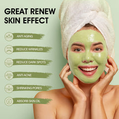 SHVYOG Green Tea Face Mask volcanic mud focus highlighting mineral-rich detox