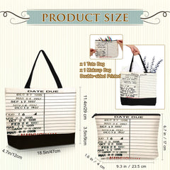 Sieral library-cosmetic-bag keeps cosmetics organized in a sturdy zip pouch.