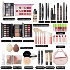Sightling All-In-One Makeup Kit open palette shows versatile color options.