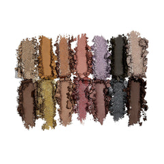 Sigma Beauty Cool Neutrals swatches reveal matte, glitter, metallic finishes for looks.