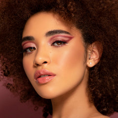 Sigma Beauty E45 brush illustrating sheer to medium coverage for blending.