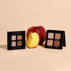 Sigma Beauty Peach Pie swatches demonstrate buildable color payoff