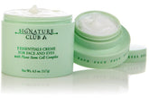Signature Club A 5 Essentials Creme jar front showing day and night hydration capability