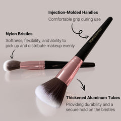 SIHIMESOLFVE foundation brush delivers smooth base application with even coverage.