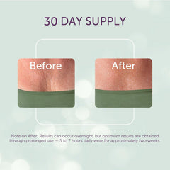 Silc Skin Decollette Pad on skin demonstrating gentle nightly chest patch
