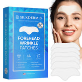 SILKDERMIS forehead patches closeup with aloe and collagen for hydration and firming