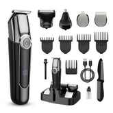 SilkGlow beard trimmer 5in1 kit showing versatile grooming setup.