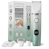 SilkGlow Bikini Trimmer with 3-in-1 heads for precise grooming across face and bikini areas