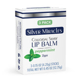 Silver Miracles lip balm tube front for daily lip care.