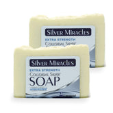 Silver Miracles extra-strength soap lather for daily cleansing and freshness