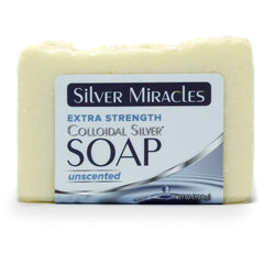 Silver Miracles handmade bar with rustic look for gentle, artisanal skincare