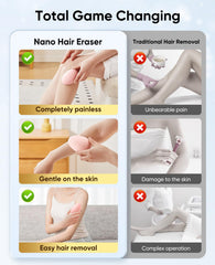 SILVLF Crystal Hair Eraser on leg for gentle removal