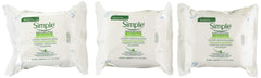 Simple Micellar Makeup Remover Wipes packshot shows quick, gentle makeup removal on the go.