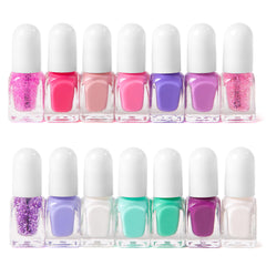 Simple Pleasures Unicorn Power glitter shades close-up for sparkling kid-friendly nail art possibilities