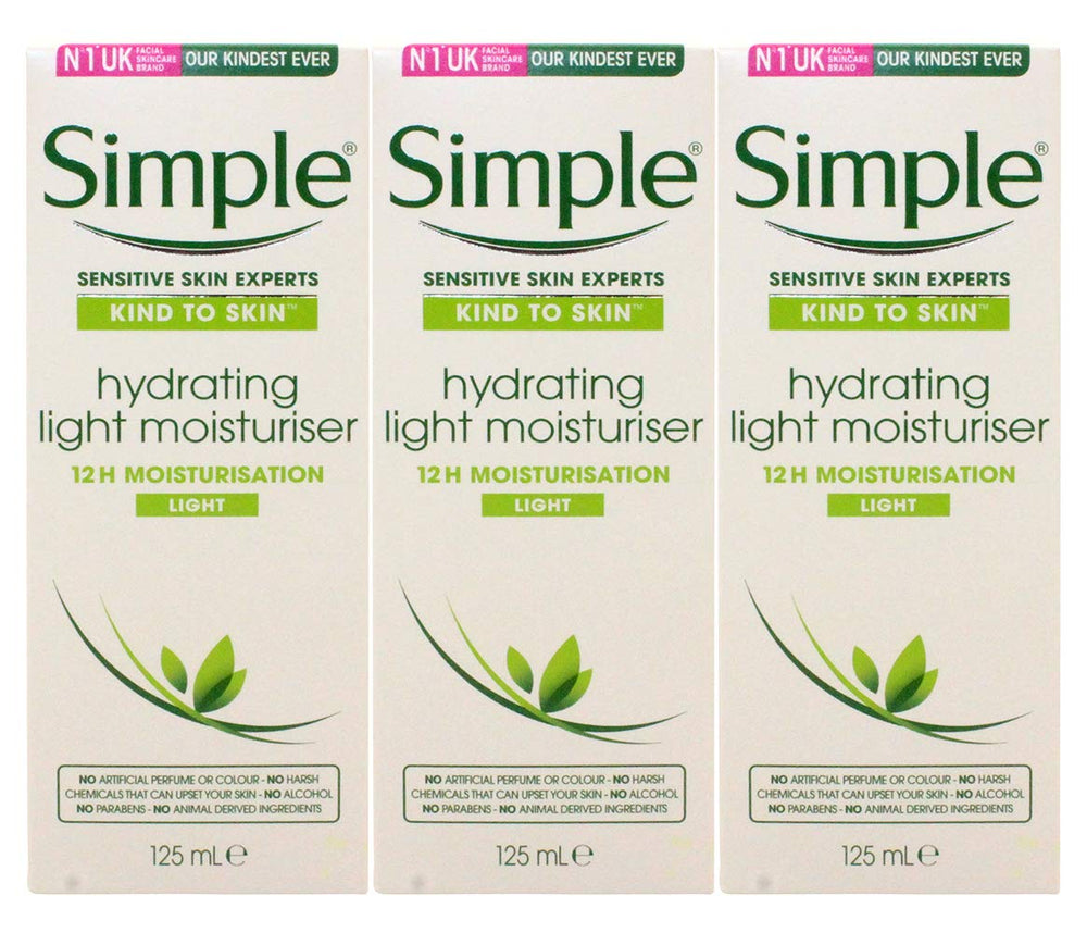 Simple Skin Hydrating Moisturizer 3-pack provides all-day hydration for sensitive skin