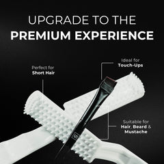 simpler hair color brush kit open view showing three tools.