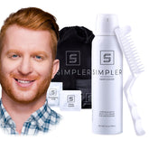 SIMPLER HAIR COLOR Ginger Men Kit bottle for easy, even gray coverage.