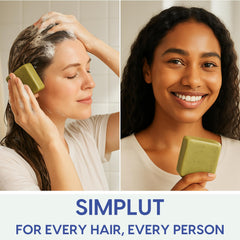 SIMPLUT shampoo bar ingredients including biotin, keratin, niacinamide