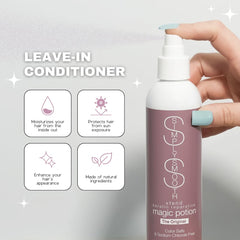 SIMPLY SMOOTH Magic Potion Original application spray evenly coats hair for frizz control