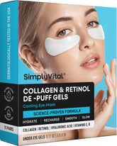 SimplyVital under-eye patches cooling application to reduce puffiness