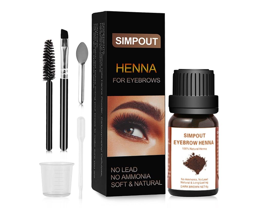 Simpout Purely Natural Henna Powder 6g pack enabling vegan color development.