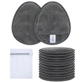 SINLAND reusable makeup remover pads pack of 12 side view for eco-friendly cleansing