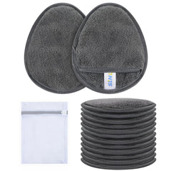 SINLAND reusable makeup remover pads pack of 12 side view for eco-friendly cleansing