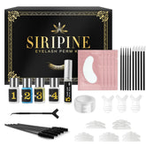 Siripine eyelash lift kit package shows complete home-use set for salon-quality results