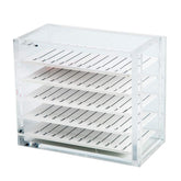 Sisiter acrylic 4-layer eyelash storage box with drawer view for quick selection