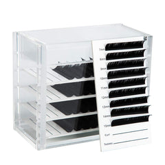 Sisiter eyelash display container showcases lashes neatly in a compact, portable design