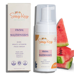 Sissy Kay Kids Face Wash bottle front showing gentle foam for kids.