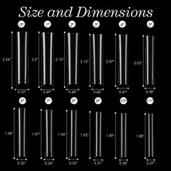 SITELENABY grid-separated sizes for easy selection and accurate nail fit.