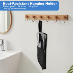 SITHON dual pouch heat mat demonstrates 2-in-1 protection for hot tools.
