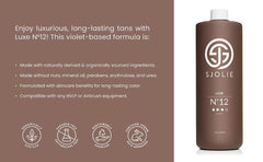 SJOLIE Sunless application closeup reveals smooth gliding for streak-free coverage.