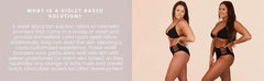 SJOLIE Sunless color swatches show deep violet tones for a rich bronze result.