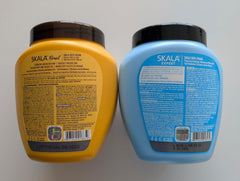 SKALA Hair Type 3ABC Passion Fruit cream closeup highlights definition and manageability for curly hair.