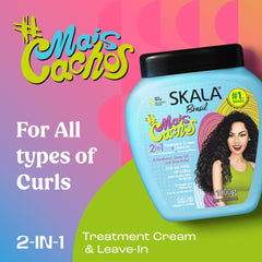 Skala Mais Cachos Hydrates Curls creamy texture close-up showing smoothing