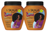 Skala Mais Crespos bottle closeup for hydrating curl care and frizz control.