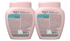 SKALA Divino Potao Hair Cream application image showing generous usage for curls and shine