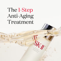 SK-II Facial Treatment Essence being poured to showcase quick absorption and hydration