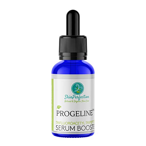 Skin Perfection Progeline Serum Booster bottle supports at-home anti-aging lifting routines.