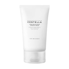skin1004 Madagascar Centella Tone Brightening Cream bottle highlights brightening for even skin tone