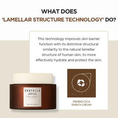 SKIN1004 Probio-Cica Enrich Cream tube portrait emphasizes barrier support and moisture