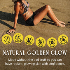 Skinerals self-tanner mousse delivers streak-free results with natural tint.