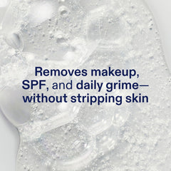 Skinfix ceramide ectoin gel cleanser foamy lather demonstrates gentle cleansing and hydration.