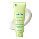Skinfix Glycolic Renewing Scrub bottle closeup promotes smoothing and renewal